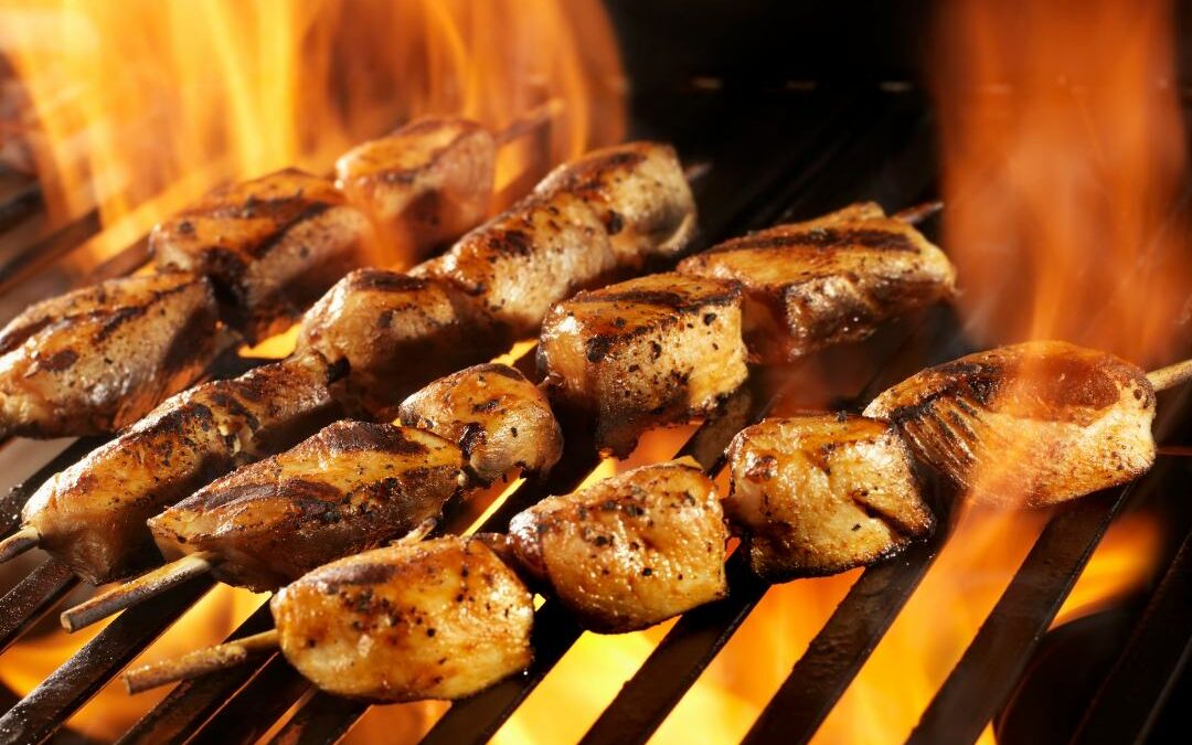 Grilled BBQ Chicken Skewers