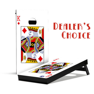 Dealers choice cornhole set